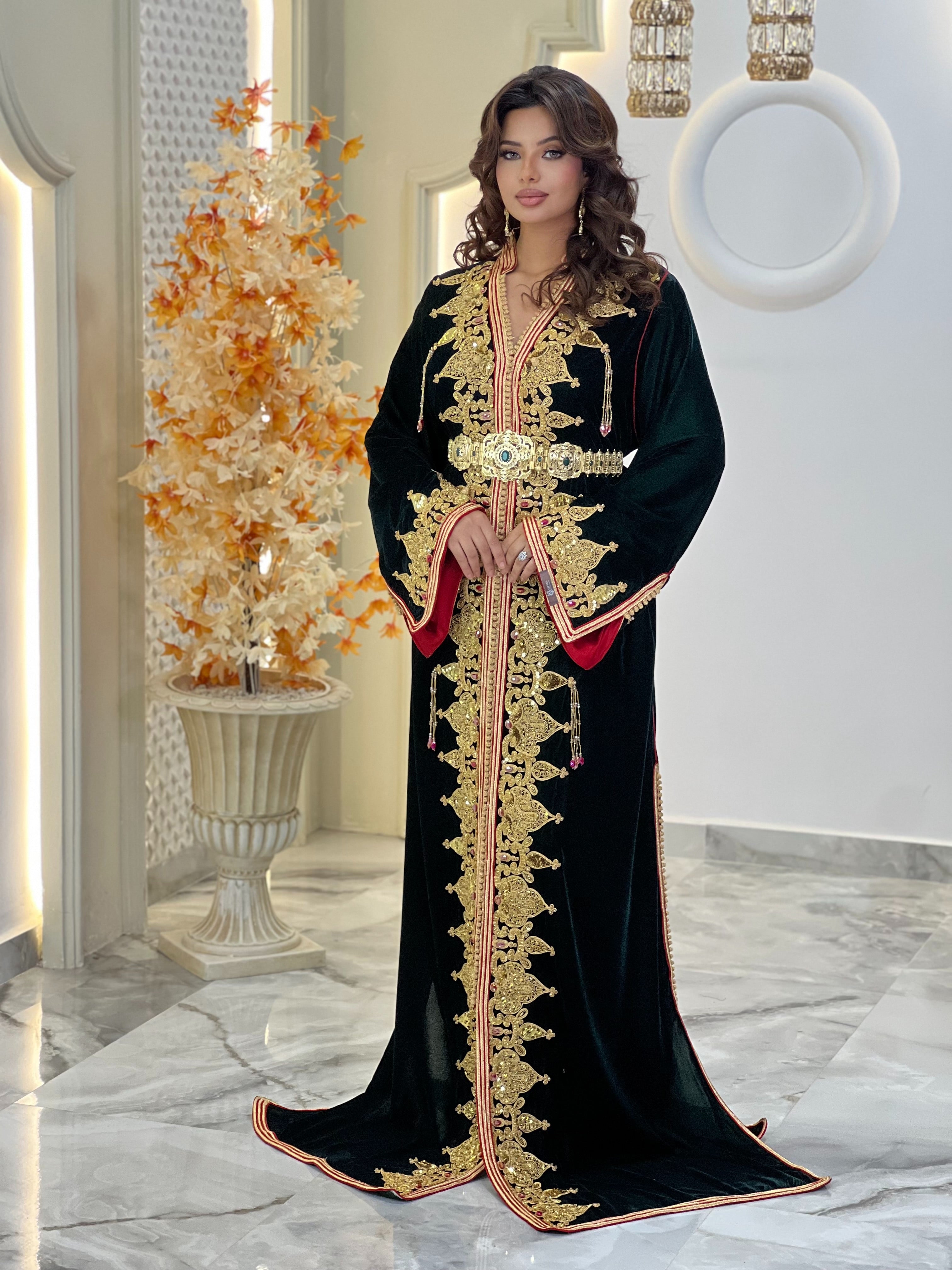 Crimson Green Velvet