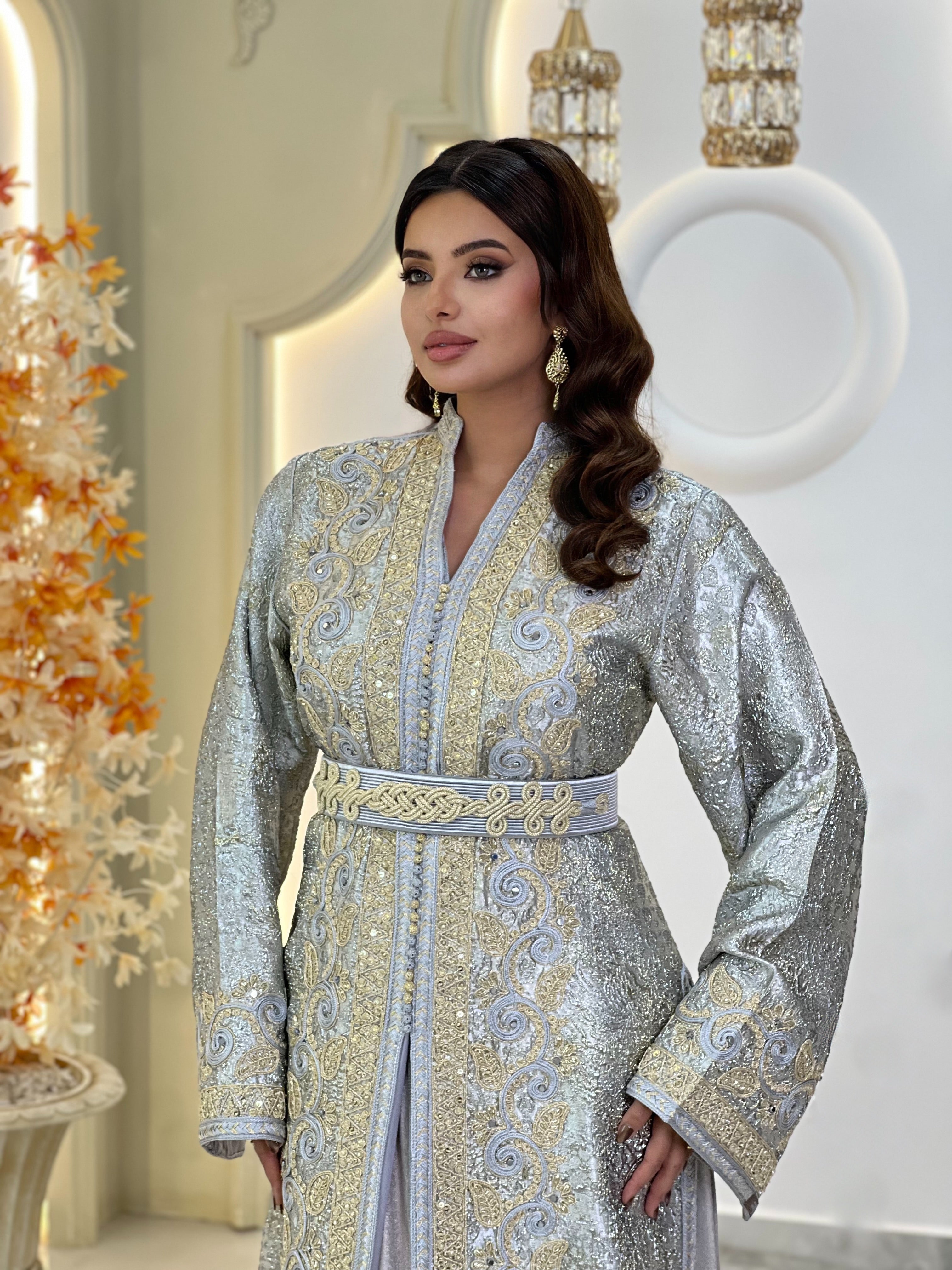 Imperial Brocade Light Grey