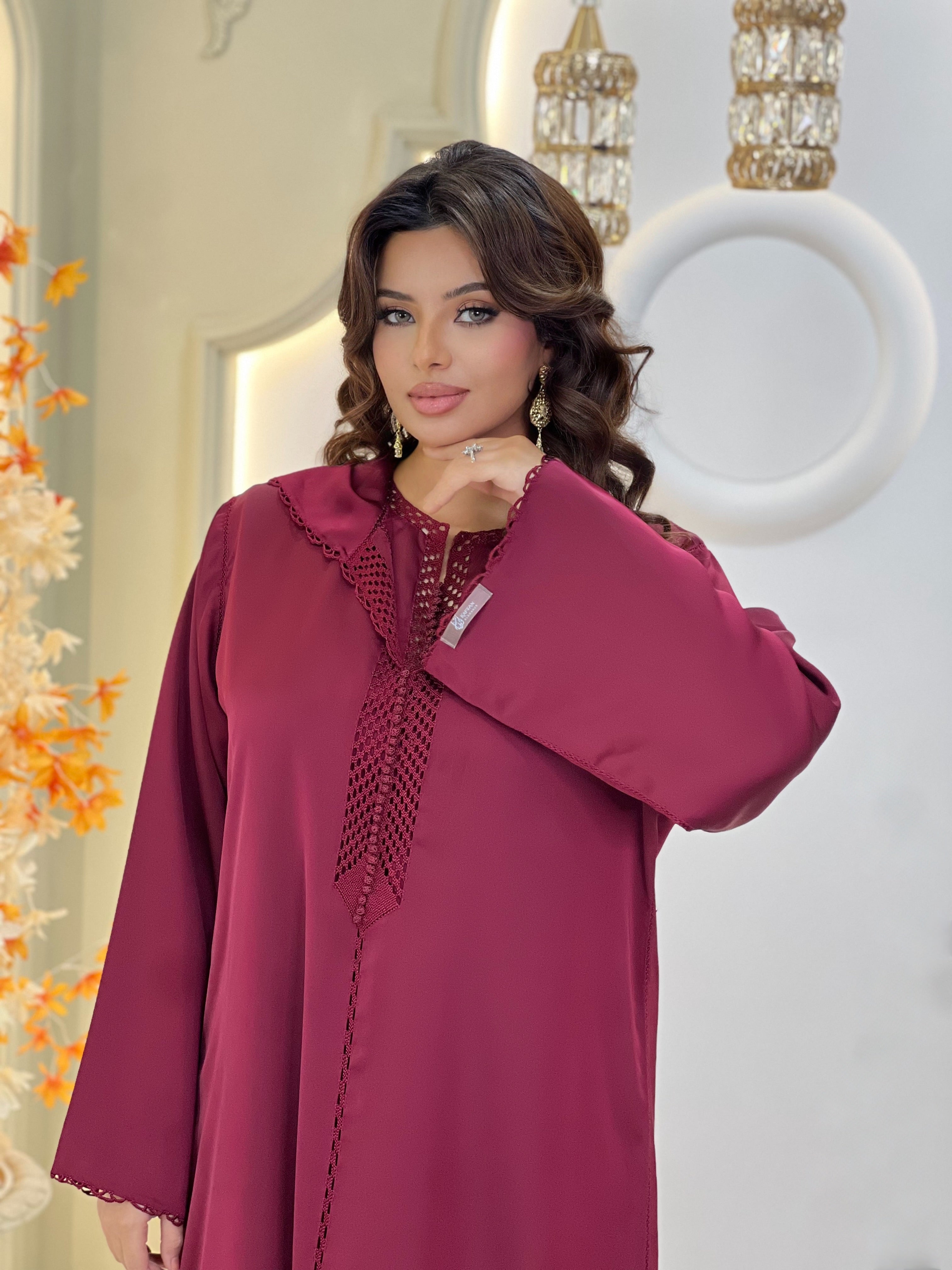 Jellaba Dayane Burgundy
