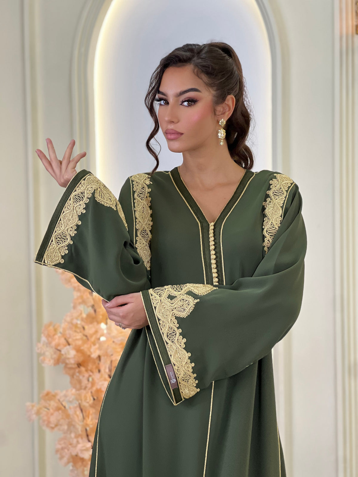 Lilia, caftan marocain – vue 3 | Kaftan Elegance