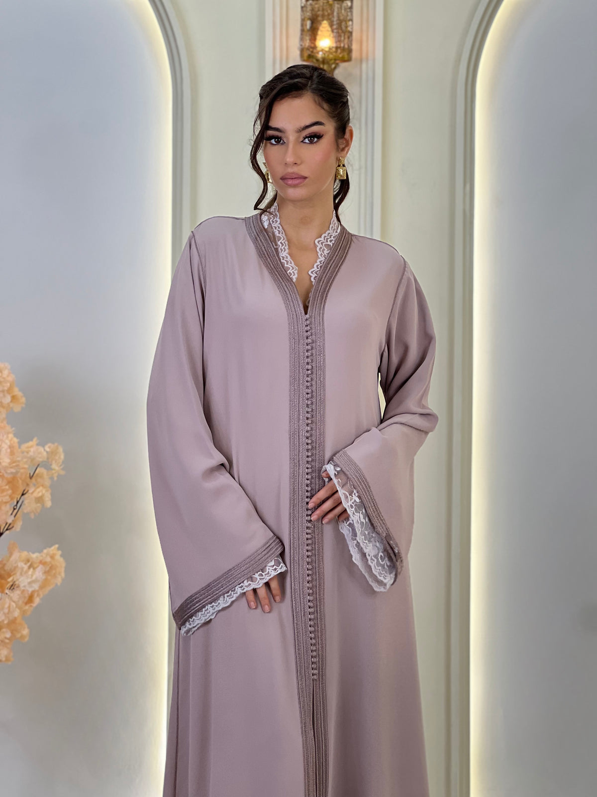 Ravellia, lebsa marocaine en crêpe – vue 6 | Kaftan Elegance