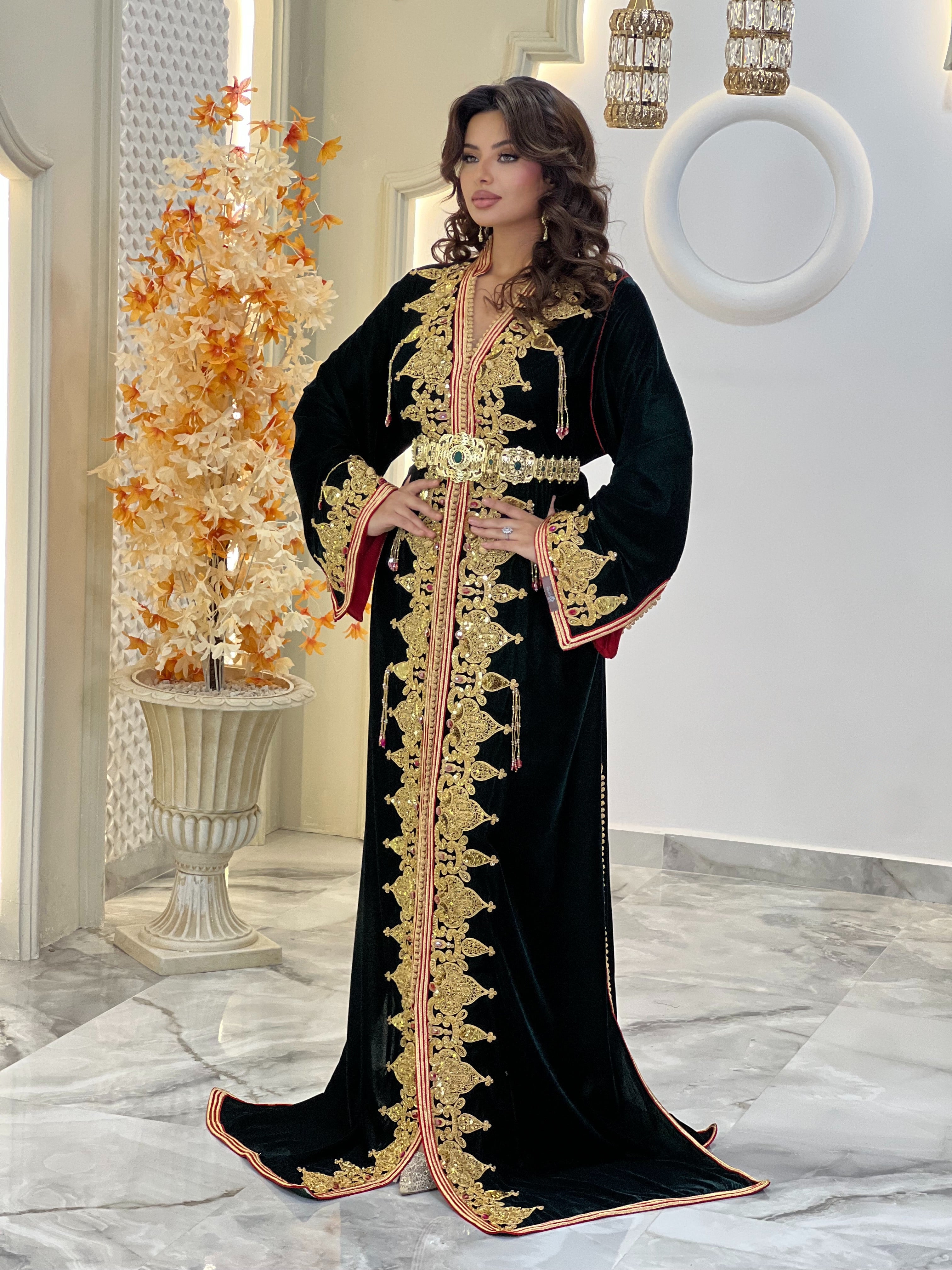 Crimson Green Velvet