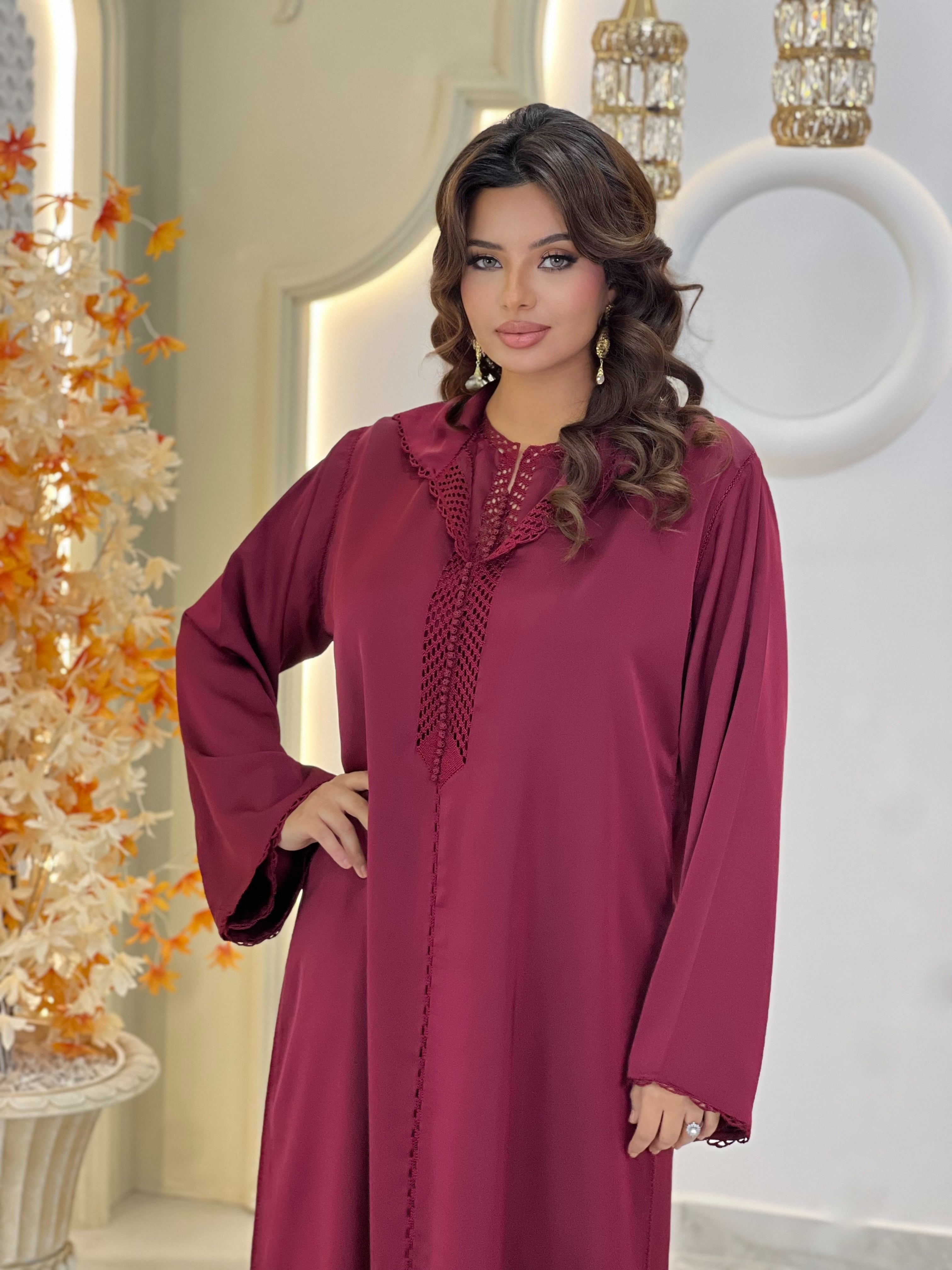 Jellaba Dayane Burgundy