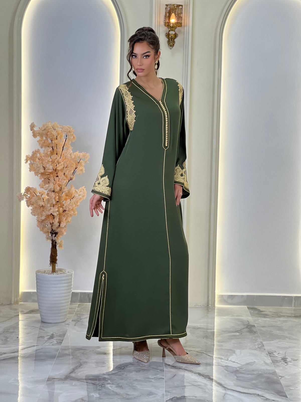 Lilia, caftan marocain – vue 16 | Kaftan Elegance