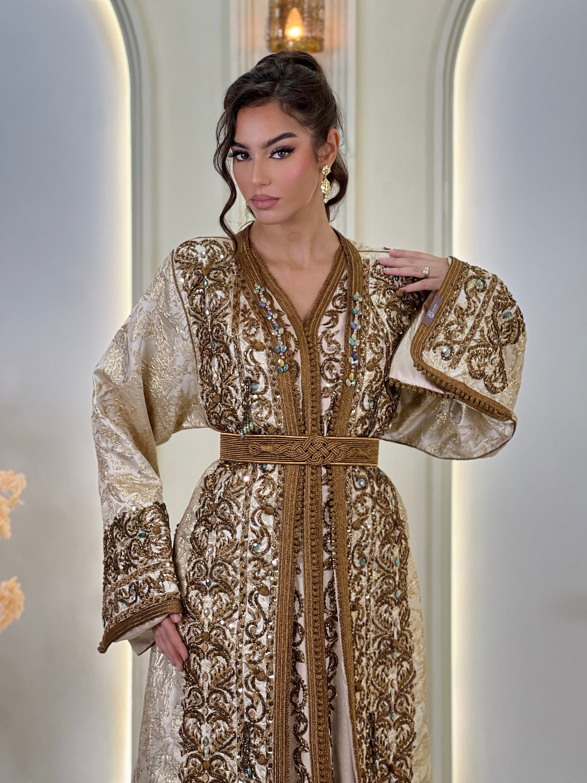 Lebsa Reine, lebsa marroquí de brocado | Kaftan Elegance