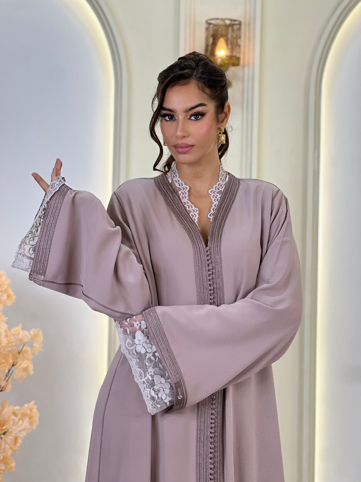 Ravellia, lebsa marocaine en crêpe – vue 2 | Kaftan Elegance