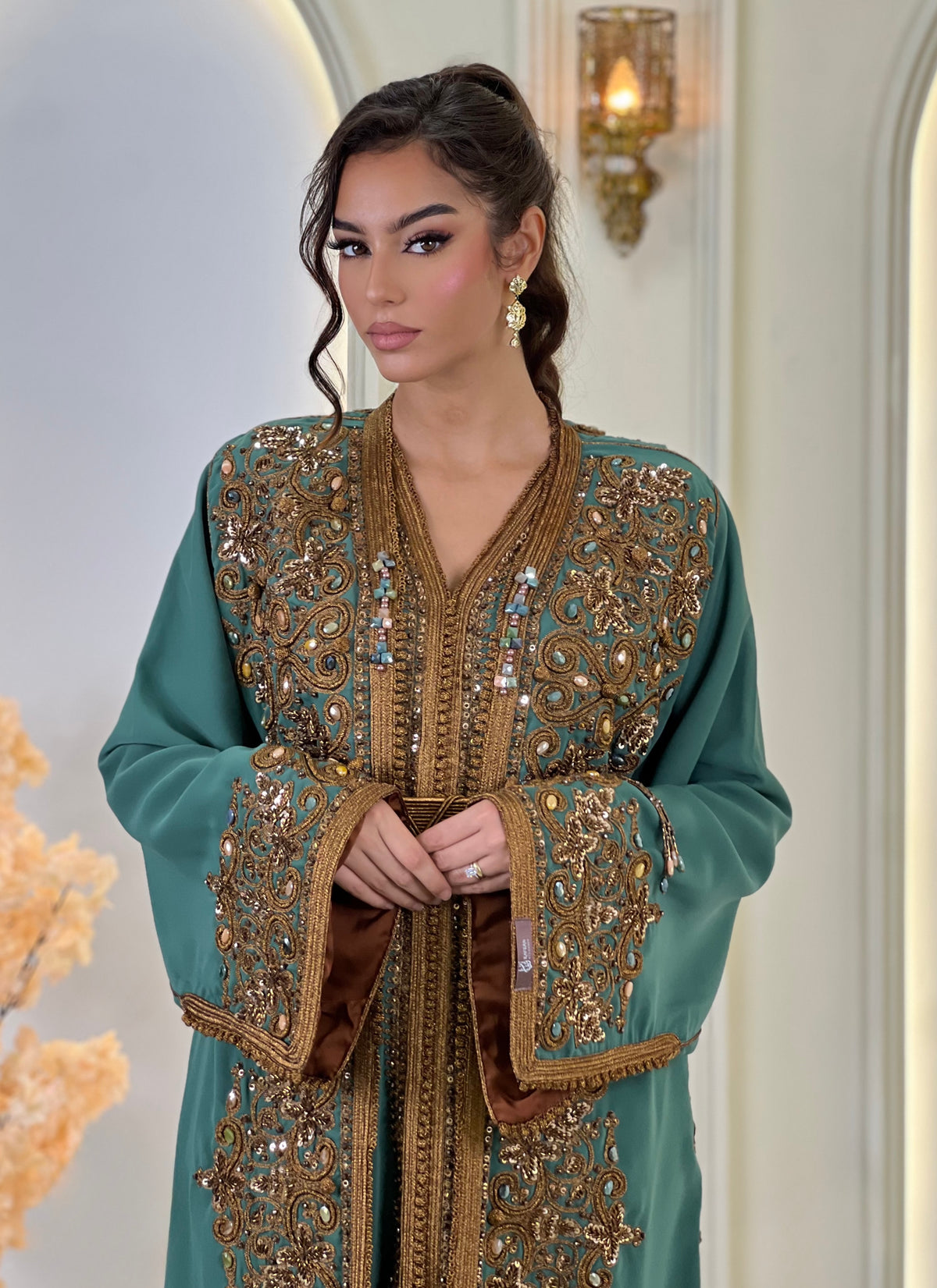Lebsa Elissia, lebsa marroquí de crepé | Kaftan Elegance
