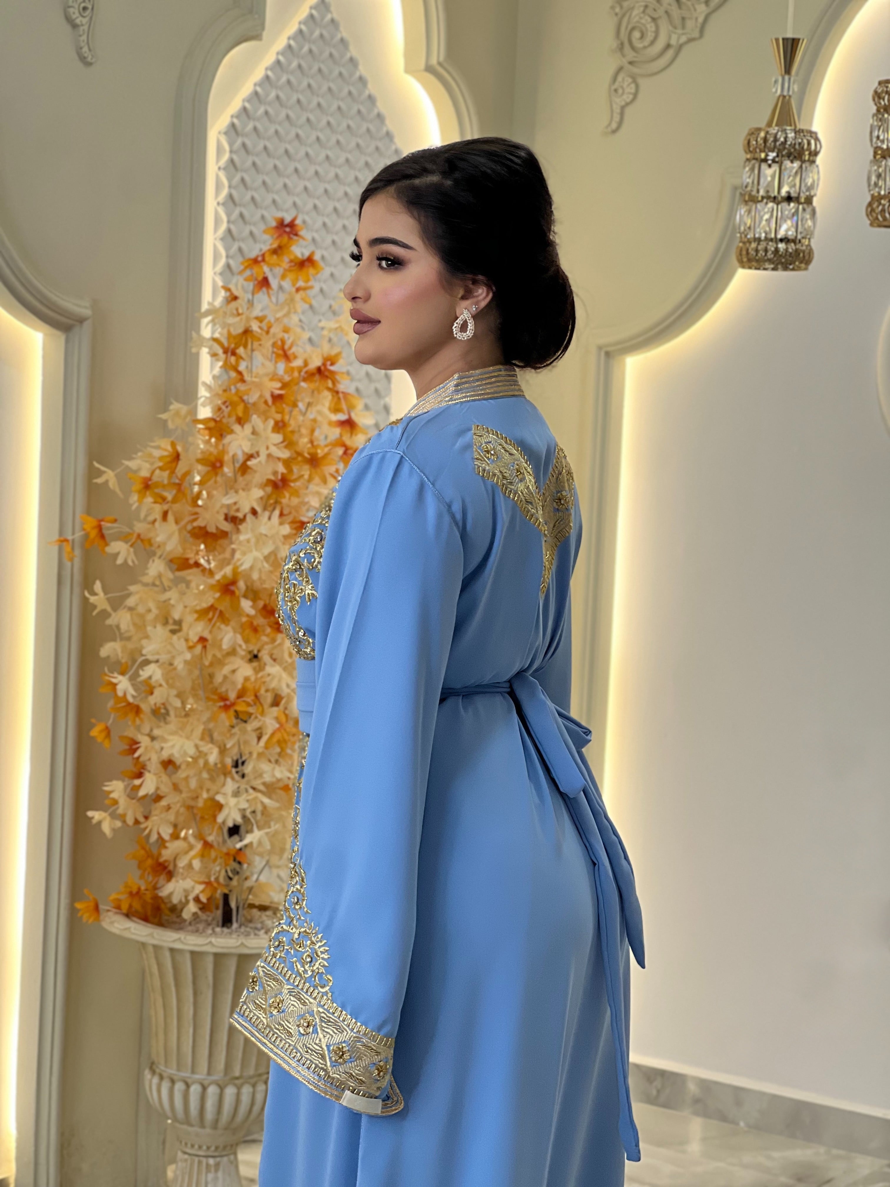 Caftan Afsana light blue