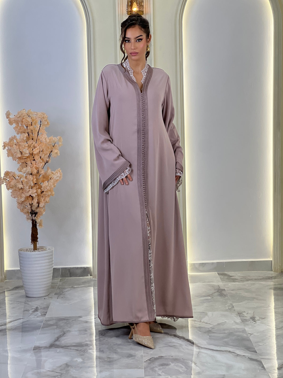 Ravellia, lebsa marocaine en crêpe – vue 4 | Kaftan Elegance
