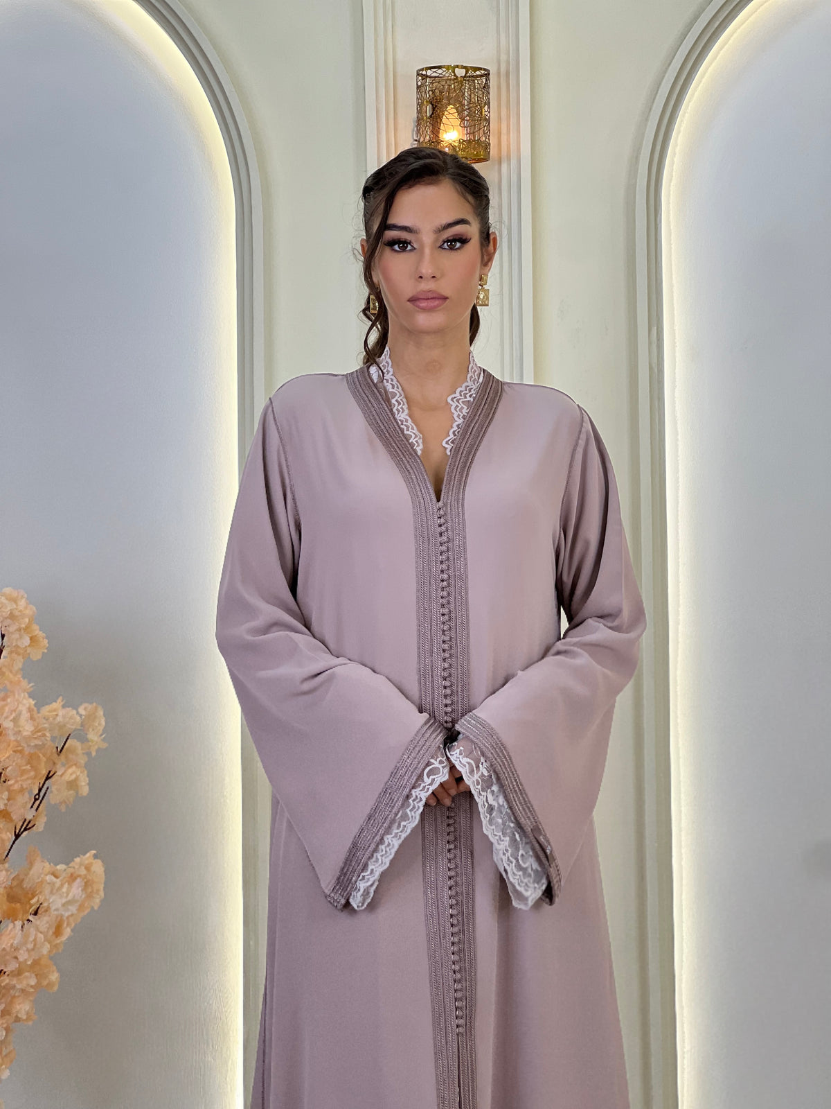 Ravellia, lebsa marocaine en crêpe – vue 3 | Kaftan Elegance