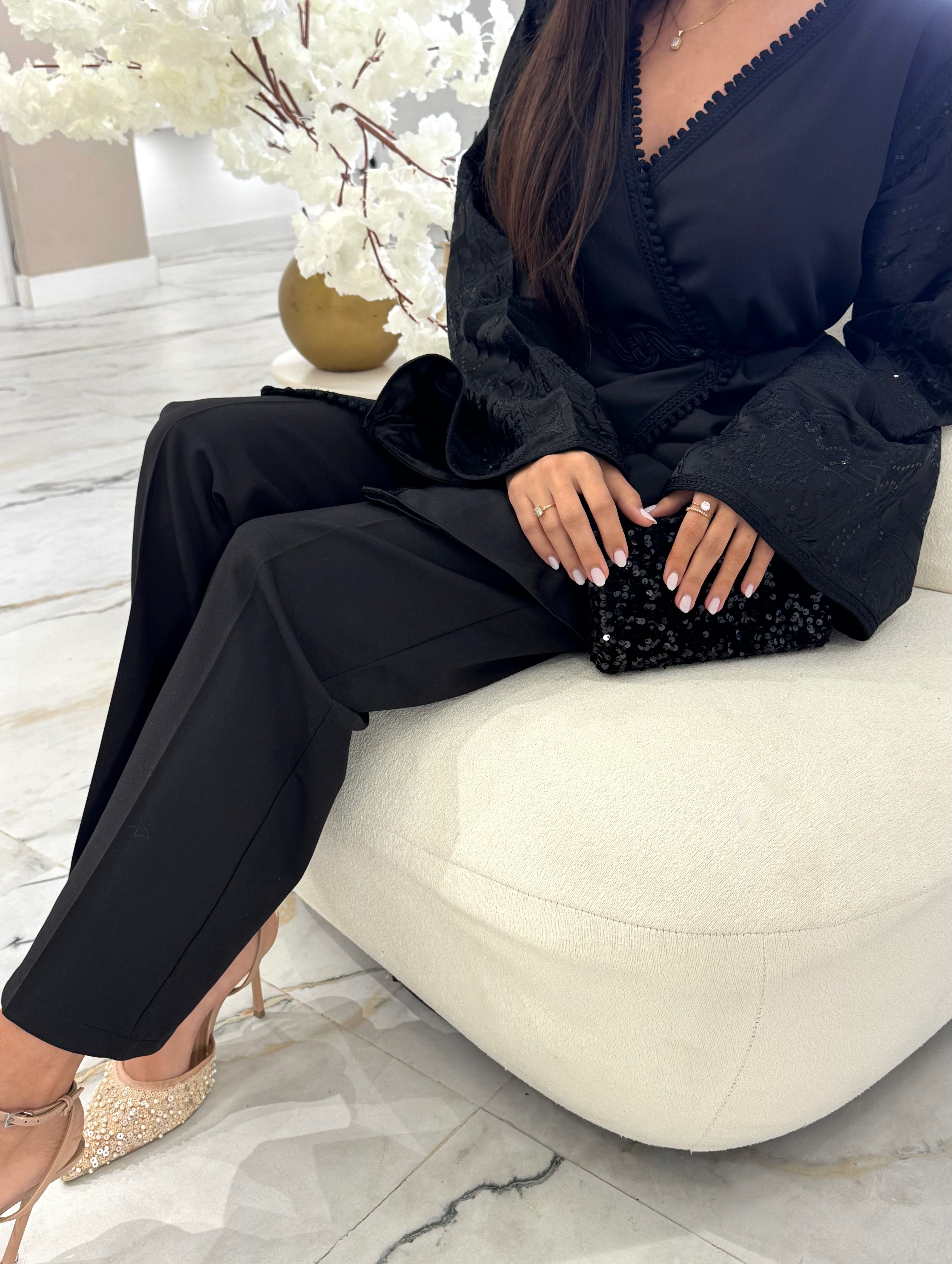 Sequined Blazer Set