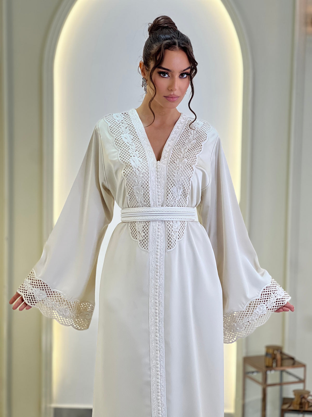 Dahlia Silk Ivory